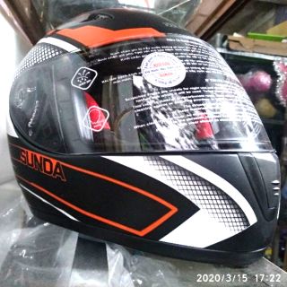 Mũ bảo hiểm Nón bảo hiểm SUNDA/ ANDNES 2000C có bọc cằm, tháo được lót tặng mũ thời trang