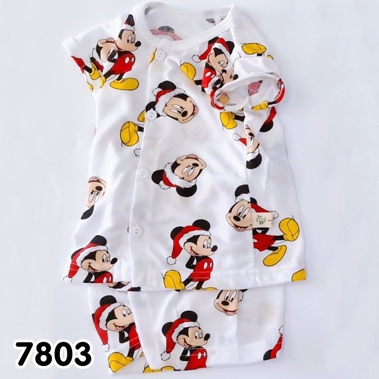 BỘ NGẮN TAY CÀI NÚT GIỮA NHIỀU HỌA TIẾT CHO BÉ TỪ 6KG- 19KG