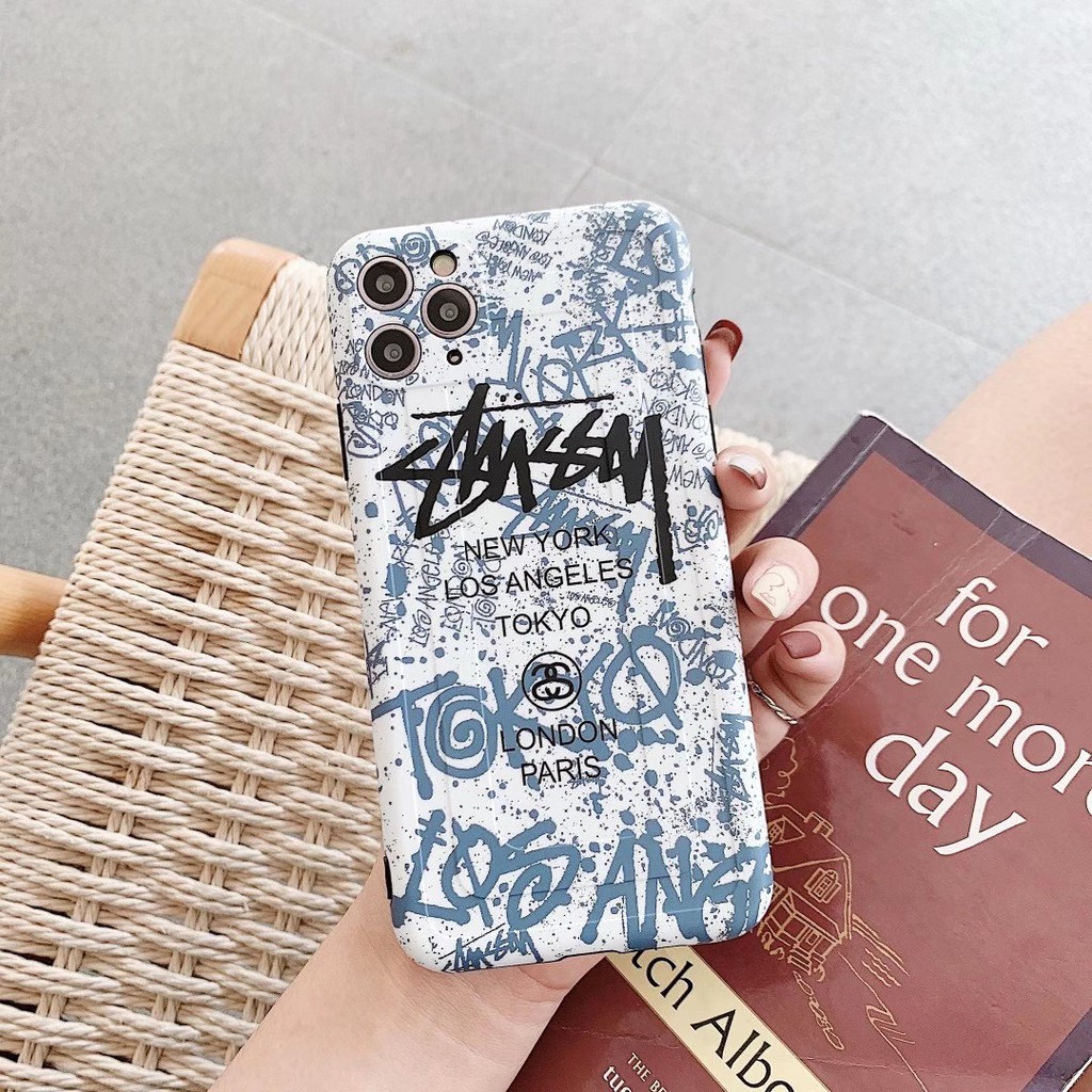 Ốp Điện Thoại In Hình Nhãn Hiệu Stussy Cho Iphone12 12promax Iphone11 Xr 7 / 8plus