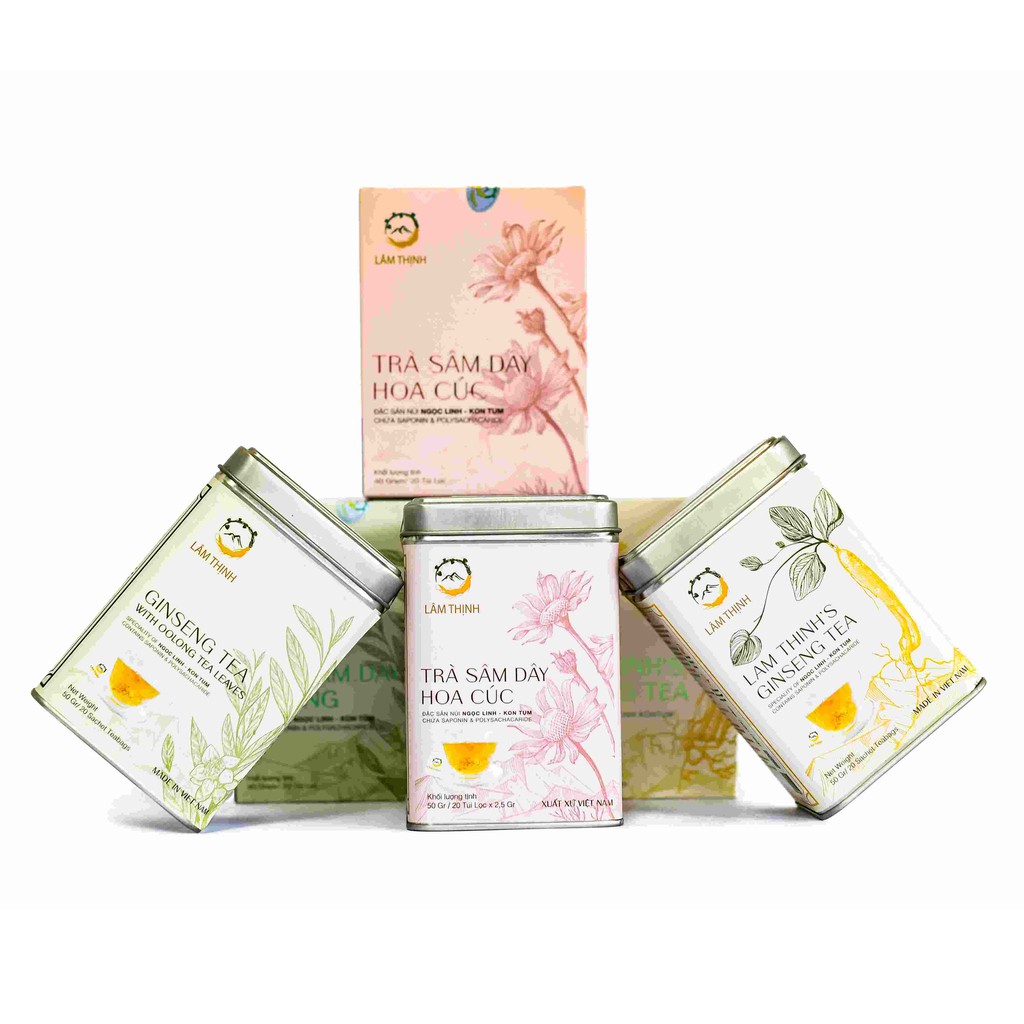 Trà túi lọc sâm dây ô long ngọc linh ngon 40gr và 50gr lâm thịnh ocop kon tum | BigBuy360 - bigbuy360.vn