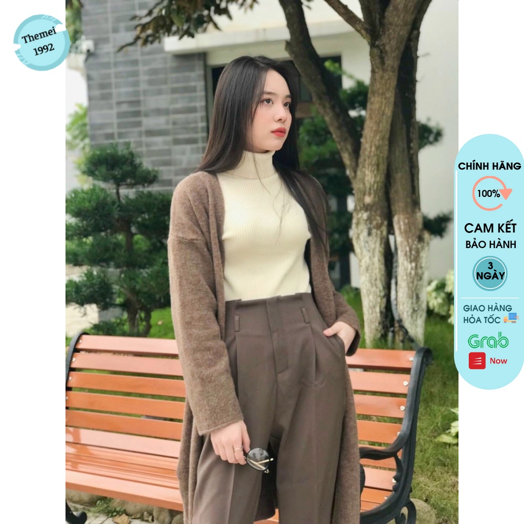 Áo len cổ lọ nữ THEMEI cao cấp - áo len ôm dáng cổ cao 5 phân phong cách Hàn Quốc | BigBuy360 - bigbuy360.vn