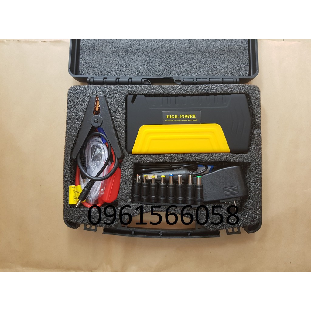 ✤♞✓Bộ Kích Nổ Máy Ô Tô Jump Starter Kiêm Sạc Dự Phòng, Laptop Thay Dây Ắc Quy