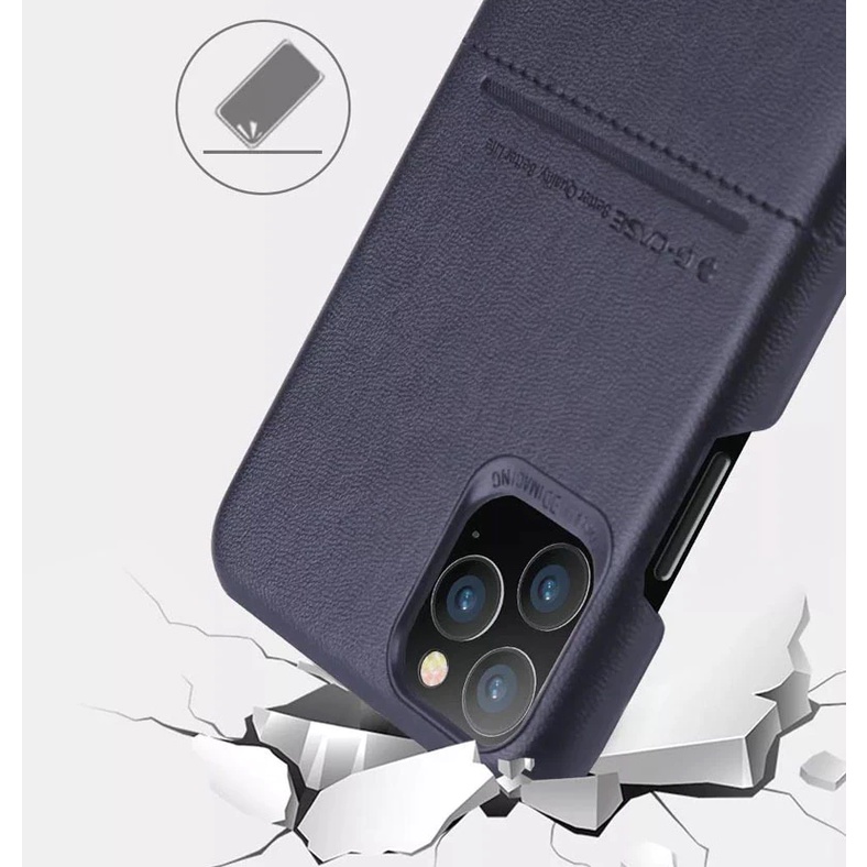 Ốp lưng da chống sốc G-Case cho iPhone 11 Pro / 11 Pro Max trang bị ngăn đựng thẻ ATM, NameCard - Hàng nhập khẩu