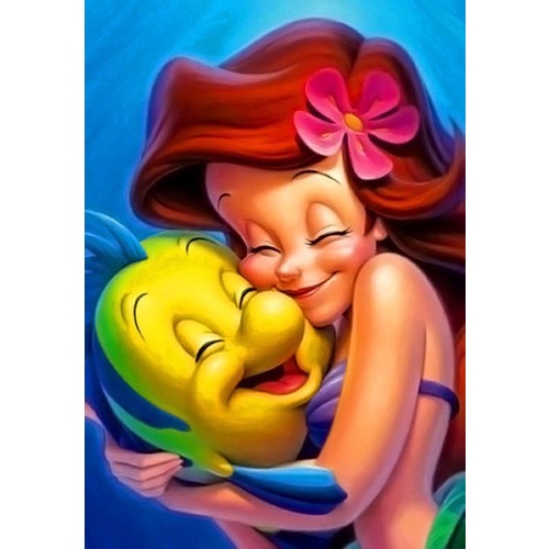 DISNEY Bộ Tranh Đính Đá 5D Toàn Diện Họa Tiết Công Chúa Độc Đáo DIY Dùng Trang Trí Nhà Cửa