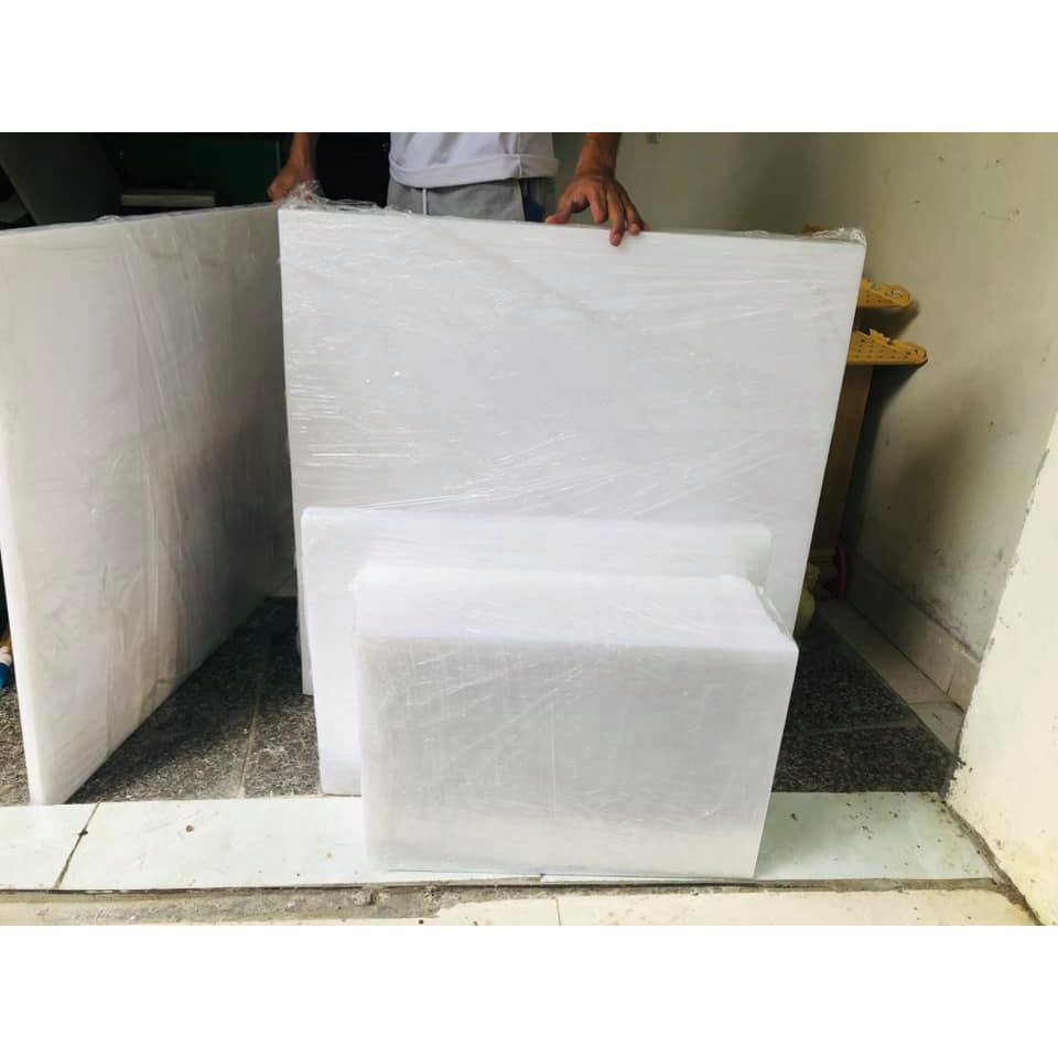 Thớt nhựa công nghiệp khổ lớn, Cắt theo yêu cầu, dày 1cm đến 10cm,hàng việt nam chất liệu PE cao cấp