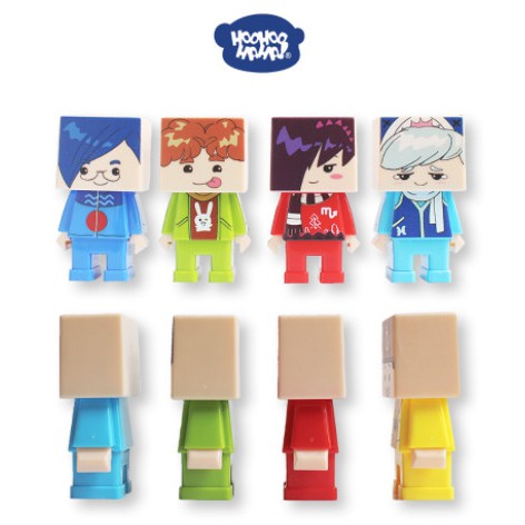 Bộ chuốt bút chì Lớp học mật ngữ và gôm tẩy Minime HOOHOO HAHA!