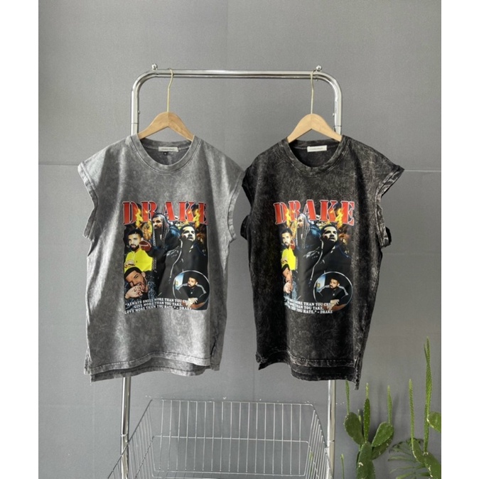 ÁO THUN COTTON WAT SÁT NÁCH IN HÌNH UNISEX FROM RỘNG