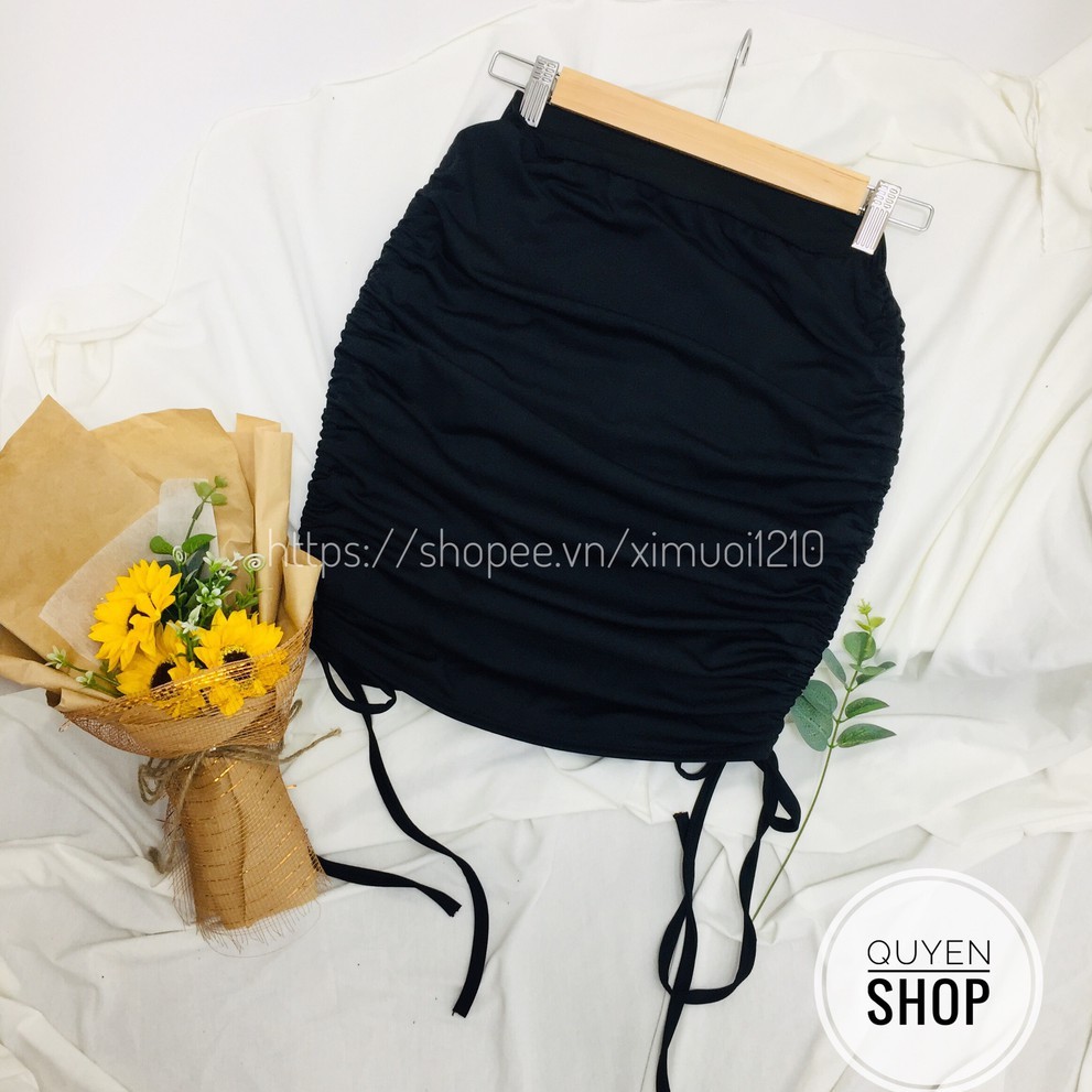 CHÂN VÁY RÚT DÂY 2 BÊN 💚 ĐẸP 💚RẺ💚 CO GIÃN THOẢI MÁI [VIDEO+ẢNH THẬT] 😍 | BigBuy360 - bigbuy360.vn