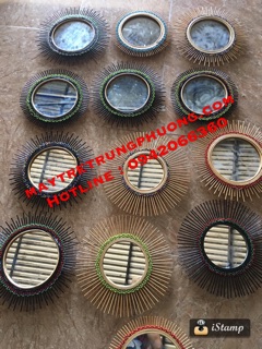 Gương tre trang trí