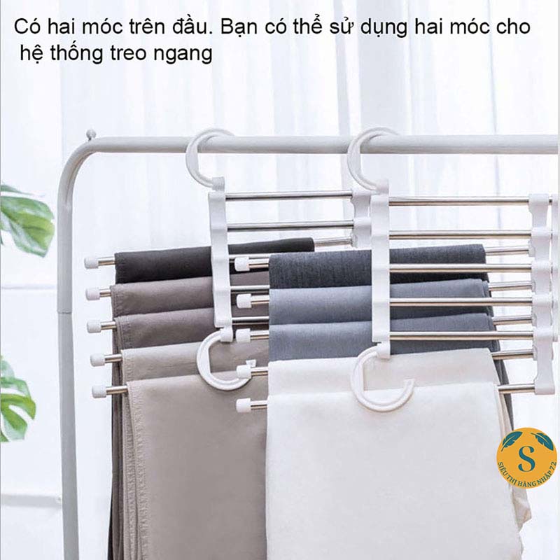 Móc Treo Quần Áo Đa Năng Tiết Kiệm Không Gian 8 Tầng Móc treo đồ đa năng xếp gọn (MÓC TREO ĐA NĂNG)