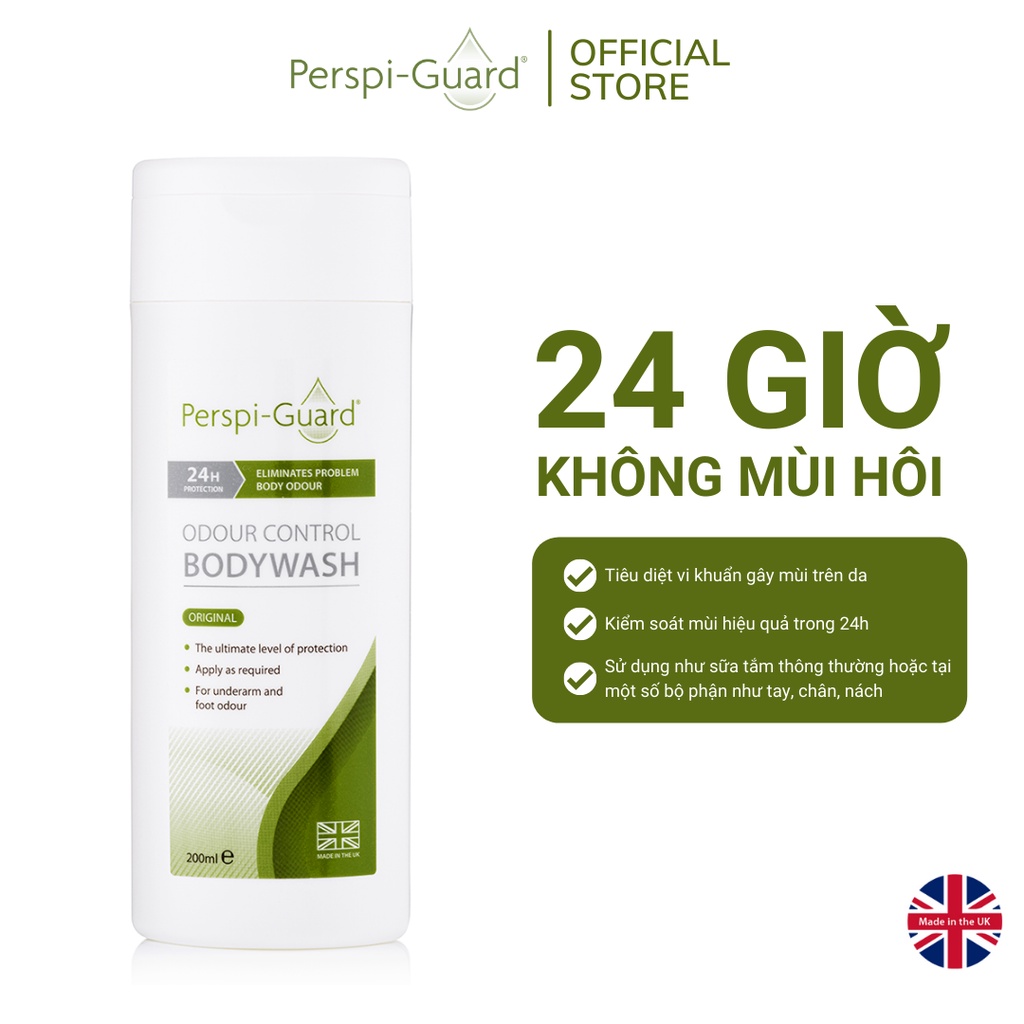 Sữa tắm ngăn mồ hôi PerspiGuard Odour Control Body Wash 200ml