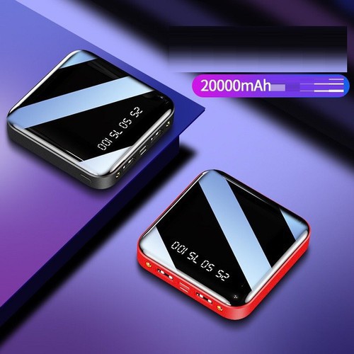 [ xả kho ] C96  Pin Sạc Dự Phòng Mini 20000Mah - Pin Dự Phòng Power Bank 2 Cổng Sạc - Có Đèn Chiếu Sáng