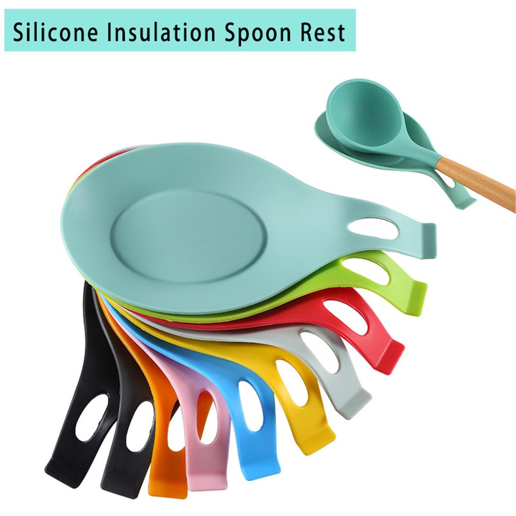 Giá Đỡ Muỗng / Nắp Nồi Bằng Silicon Tiện Dụng Cho Nhà Bếp