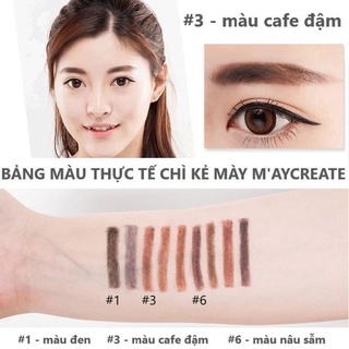 Chì Kẻ Mày MayCreate Eyebrow Pencil MCE101