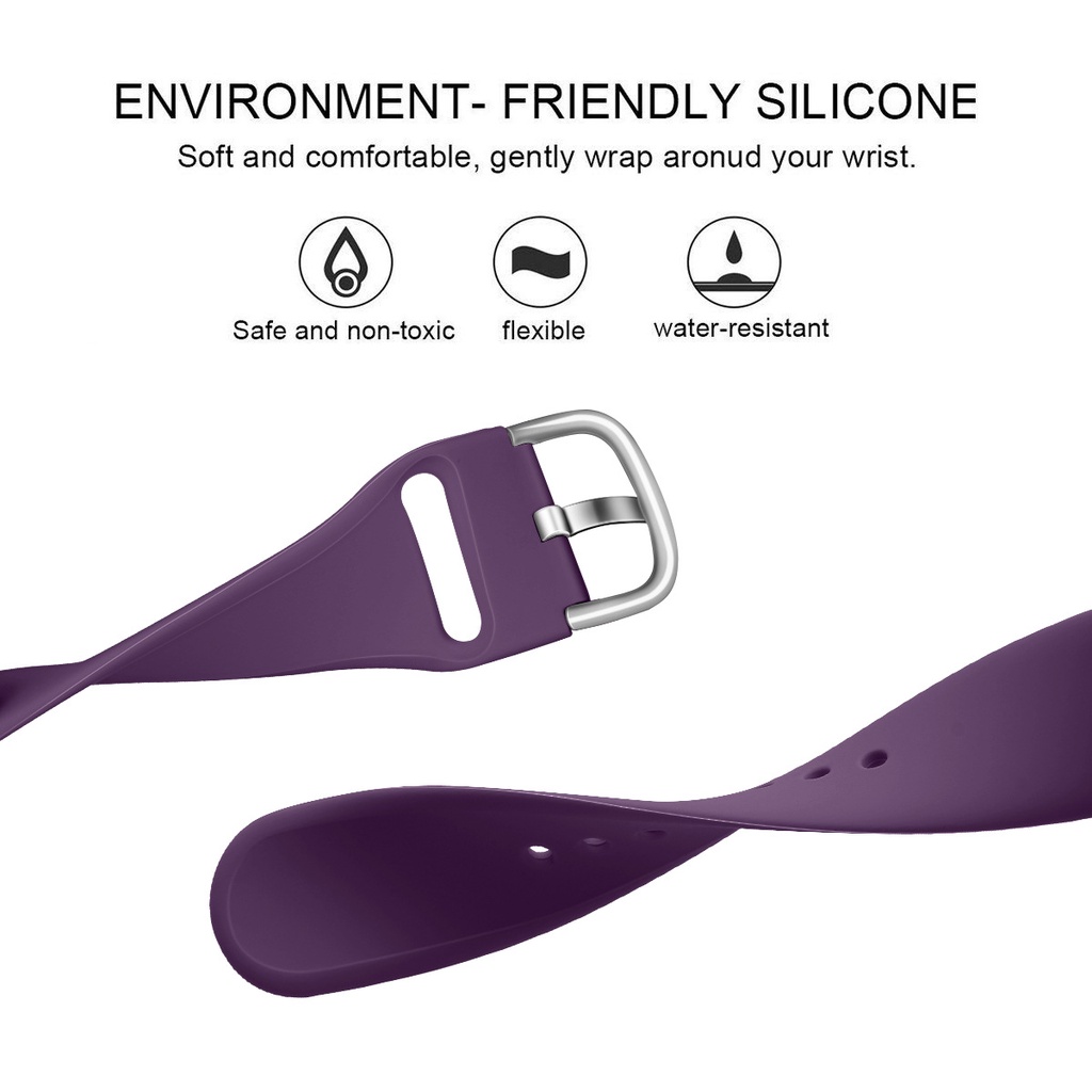 Dây đeo đồng hồ JANSIN bằng silicon mềm thay thế thích hợp cho Apple Watch 45mm 41mm 44mm 40mm 42mm 38mm