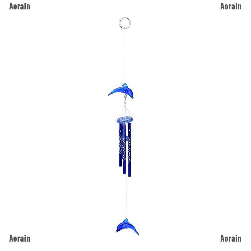 Chuông Gió Kim Loại 4 Viên Pha Lê Sáng Tạo