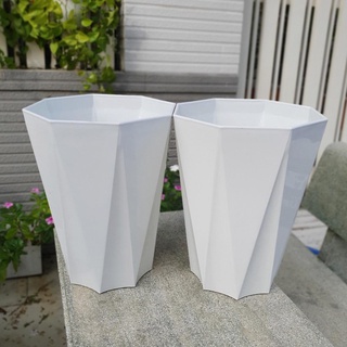 Bộ 02 chậu nhựa tám cạnh cỡ lớn 40x50cm phù hợp cho hoa kiểng lớn, cây ăn trái...-Đồ Gia Dụng Tại HCM