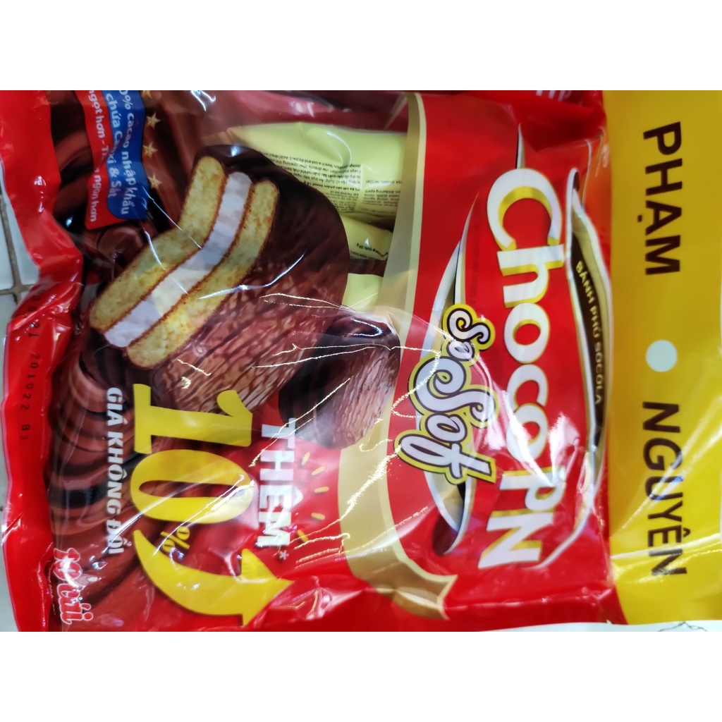 Bánh Chocopie Phạm Nguyên túi 10 cái (gói 200g)