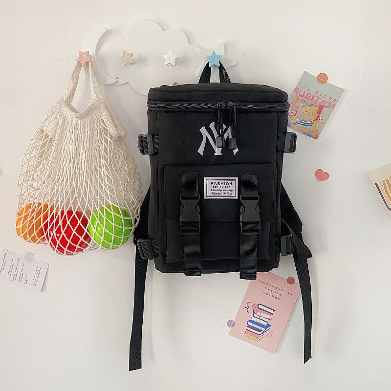 Balo chất liệu nylon chống thấm nước, phong cách Hàn Quốc thời trang Mờ Lờ Bờ | Shini Store