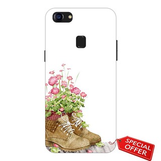 Ốp lưng Oppo F5- nhựa dẻo Silicone in hình Đôi giày hoa (Lovely Couples Art)
