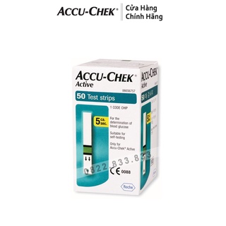 Que thử đường huyết accu check active hộp 50 que