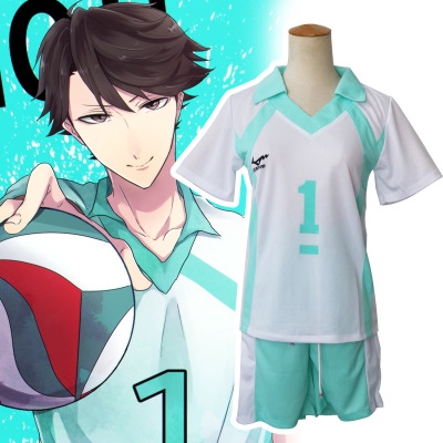 Bộ đồng phục áo thun tay ngắn và quần short cosplay nhân vật Aoba Johsai Oikawa Tooru trong Haikyuu chất lượng cao | BigBuy360 - bigbuy360.vn