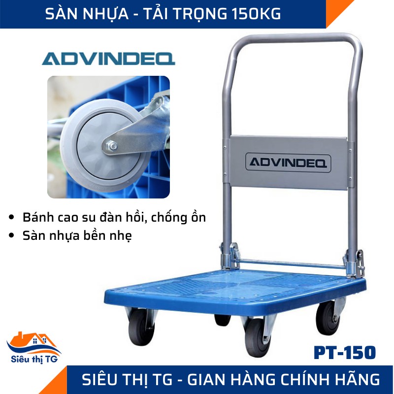 [CHỐNG ỒN] Xe đẩy hàng FEIDAS FD-150S -Tải trọng 150kg, bánh cao su đàn hồi chống ồn chuyên chở đồ chung cư