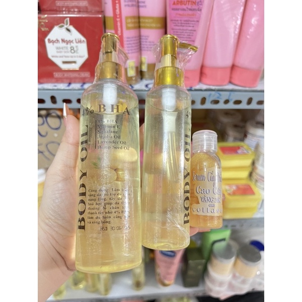 Dầu body oil 4% BHA - Serum trắng collagen