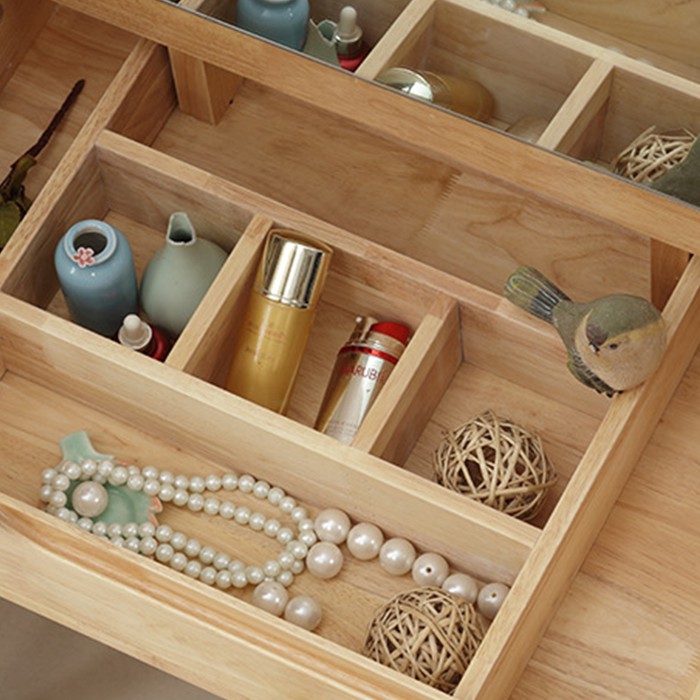 Bàn trang điểm gỗ 2 in 1 đa năng làm bàn phấn làm việc cho phòng ngủ, căn hộ khách sạn | BigBuy360 - bigbuy360.vn