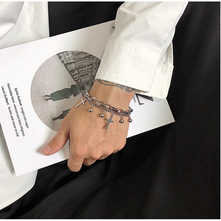 Vòng Tay Hợp Kim Mặt Hình Thánh Giá 13041