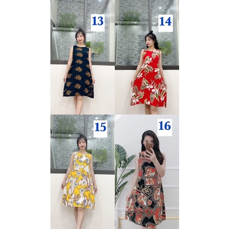 Váy lanh dáng suông