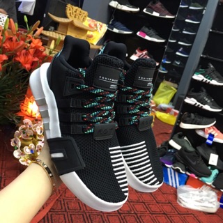 Giày thể thao sneaker eqt 2018 đen xanh