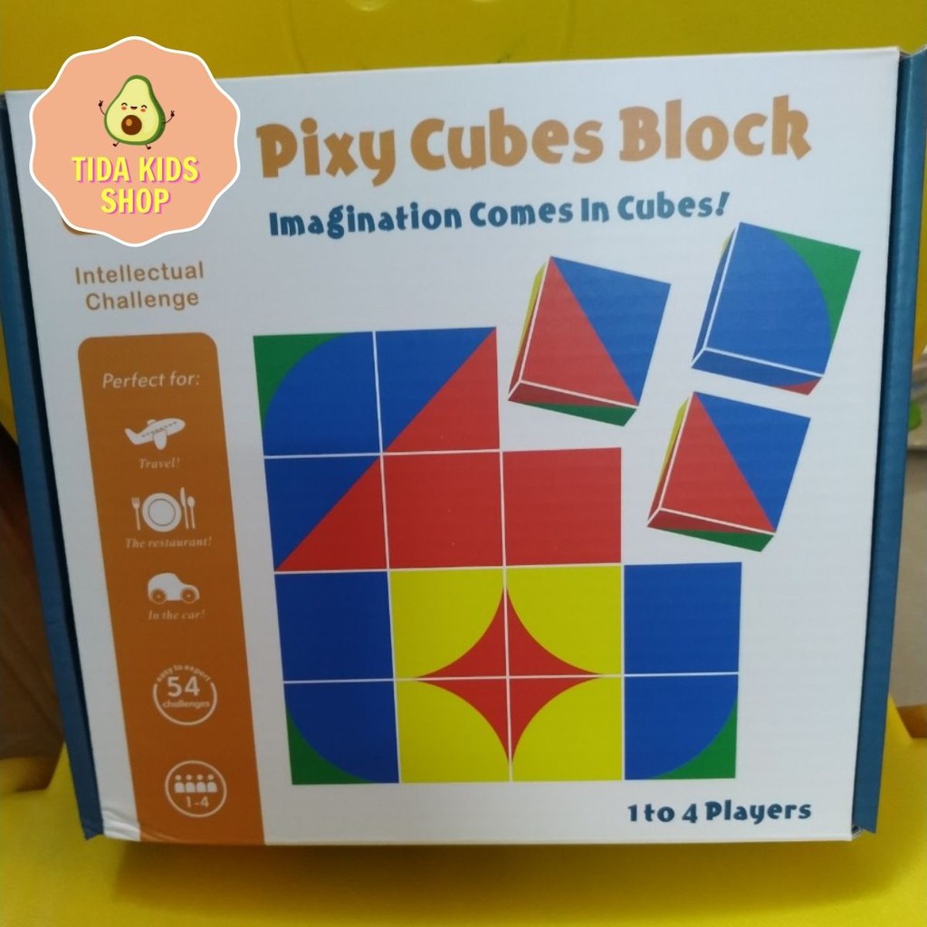 Pixy Cubes Block, Đồ Chơi Gỗ TIDA KIDS SHOP, Đồ Chơi Giải Trí Rubik Đổi Hình Cho Bé Giá Tốt