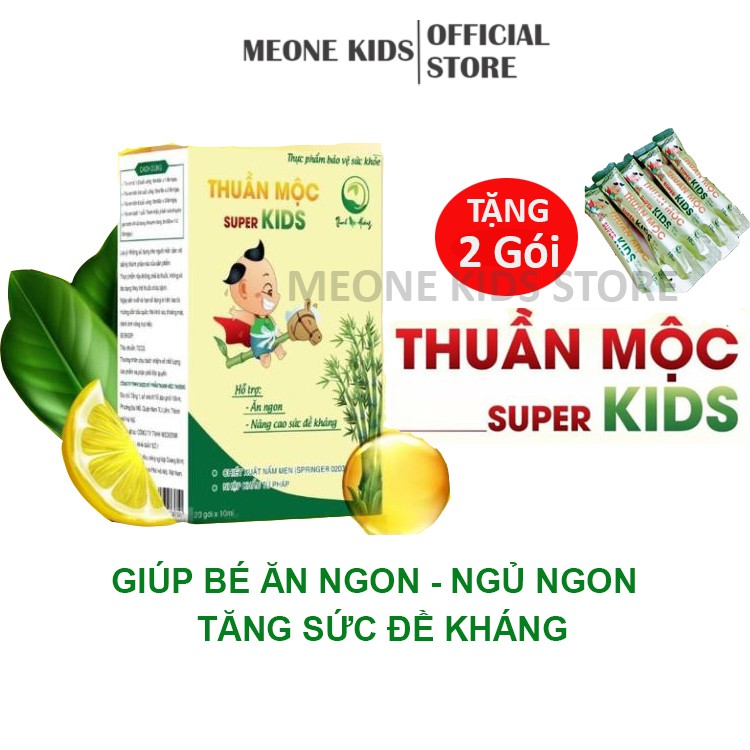[Chính Hãng] Siro ăn ngon tăng sức đề kháng cho bé Thuần Mộc Super Kids Thanh Mộc Hương 200ml