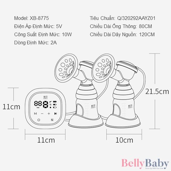 [Mã MKBC13 giảm 80k đơn 1 triệu] MÁY HÚT SỮA ĐIỆN ĐÔI NAVI TẶNG 5 TÚI TRỮ SỮA - GIẢM BỚT SỰ KHÓ CHỊU CỦA MẸ KHI SỮA VỀ