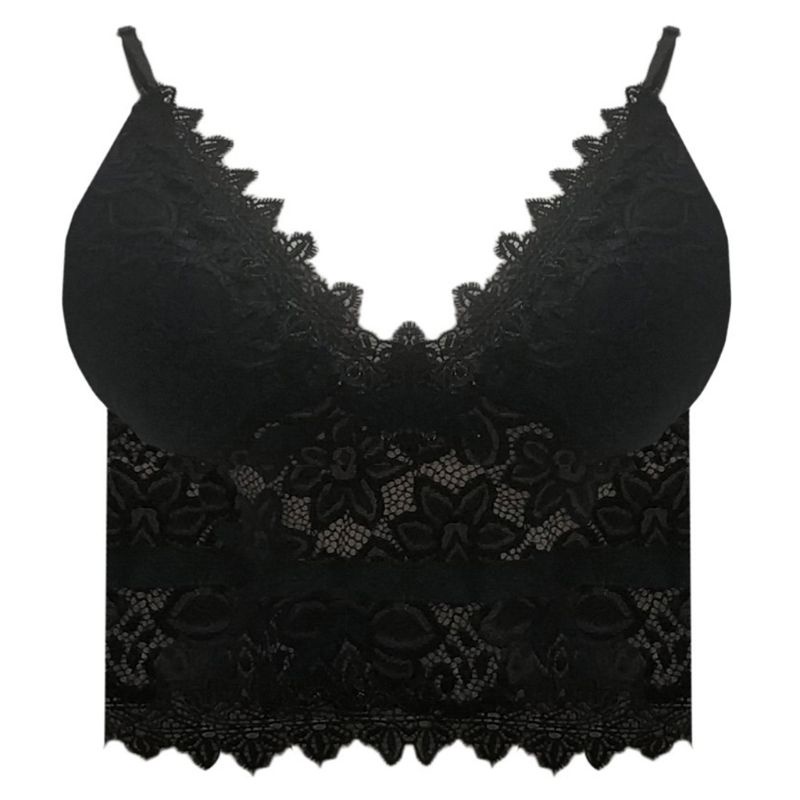 Áo Bralette Ren Hoa Cổ V Gợi Cảm Nữ Tính