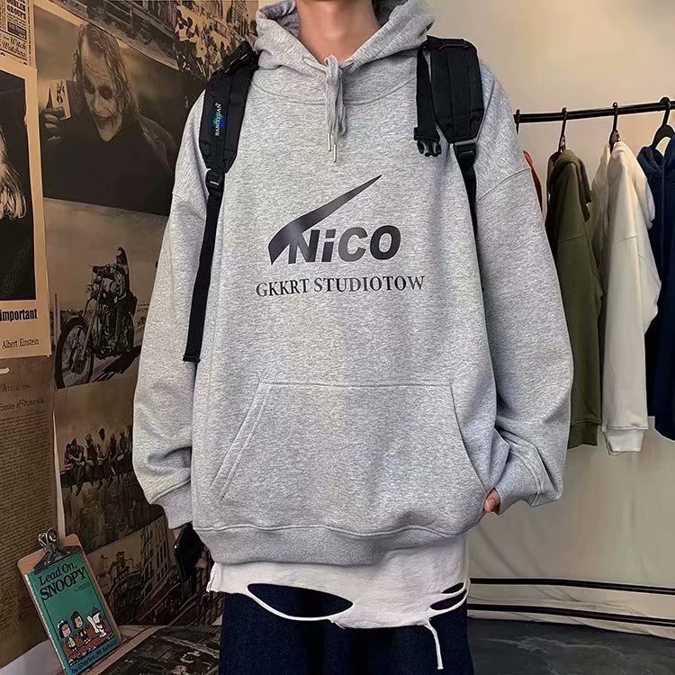 Áo Hoodie Dài Tay In Chữ Phong Cách Hàn Quốc Trẻ Trung Dành Cho Nam / Size M-5Xl | BigBuy360 - bigbuy360.vn