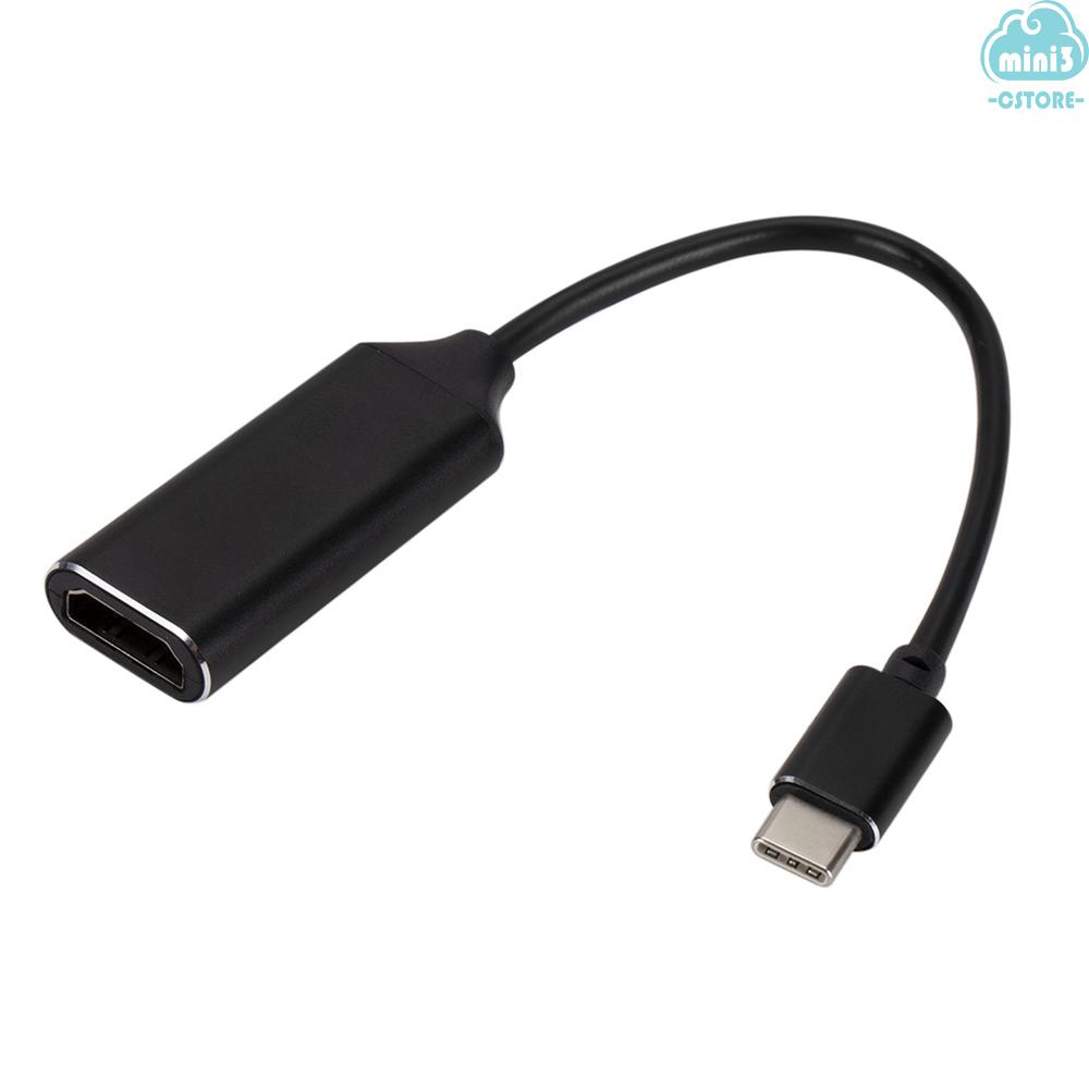 (V06) USB Type-C to HD Cable Adapter 4K 30Hz USB 3.1 to HD Video Converter USB C Male to HD Female for Notebook Smartphone to HDTV Monitor Projector
