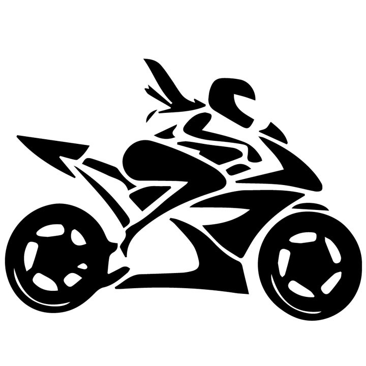 Tem Decal Motorcycle Racing Girl Dán Trang Trí Xe