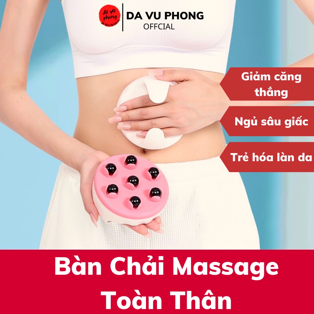 Con Lăn Massage,Bàn Chải Matxa Body Đả Thông Kinh Lạc,Giảm Căng Thẳng Giúp Ngủ Ngon Sâu Giấc