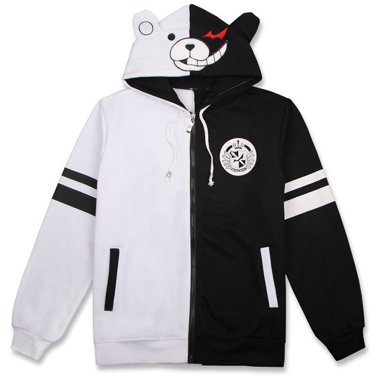 Áo Khoác Hoodie Hình Gấu Monokuma Trắng Và Đen Trong Game Danganronpa: Trigger Happy Havoc Trên Hệ Máy PSP | BigBuy360 - bigbuy360.vn