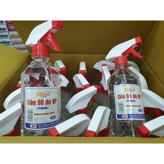 Thùng 20 chai Cồn 90 Độ Vĩnh Phúc (Chai/500ml) (Vòi Xịt)
