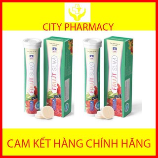 Viên sủi Frujt Slim hỗ trợ giảm cân không cần ăn kiêng 20 viên