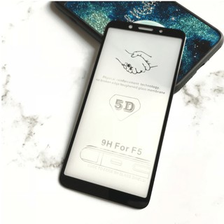 Kính cường lực 9D Oppo F5 full màn hình - Trong suốt - Cảm ứng mượt mà