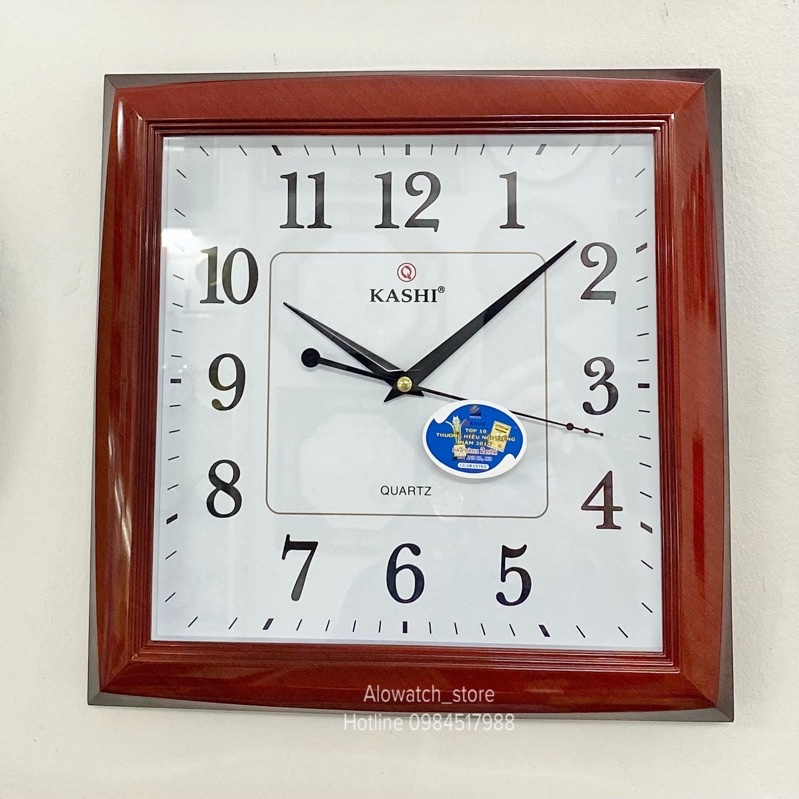 Đồng hồ treo tường Kashi N36 viền trắng - tặng kèm pin