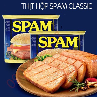 Thịt hộp Spam  classic 340g của Mỹ