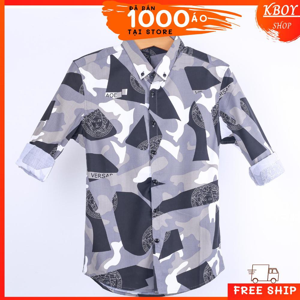 Áo sơ mi Sọc cao cấp- Nâu trắng/Xám/Xanh. Hàng quãng châu cao cấp.Thấm hút,co giãn tốt,bền màu,mền mịn - 6882 | BigBuy360 - bigbuy360.vn