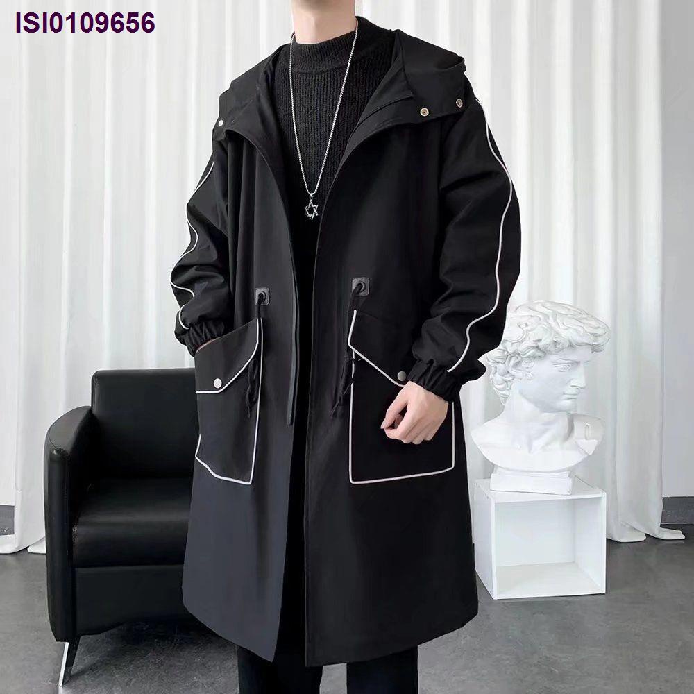 Hàng Có Sẵn Áo Khoác Dài Qua Gối Có Mũ Trùm Đầu Dày Giữa Thu Đông Hàn Quốc Versio Cho Nam