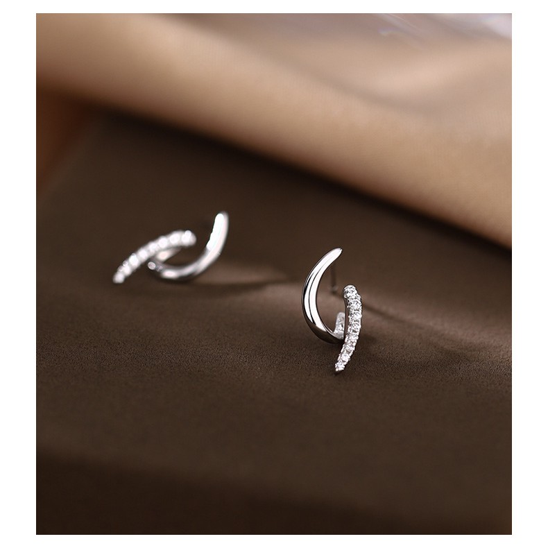 Bông tai bạc thiết kế đơn giản dành cho nữ ANTA Jewelry - ATJ7078