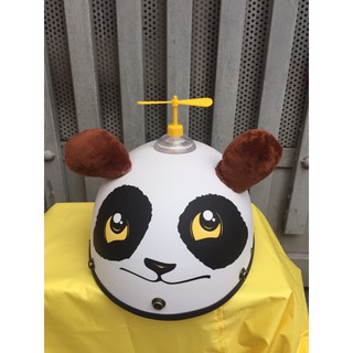 [Freeship] Bảo hành 12 tháng Mũ bảo hiểm 1/2 gấu panda kèm tai + chong chóng